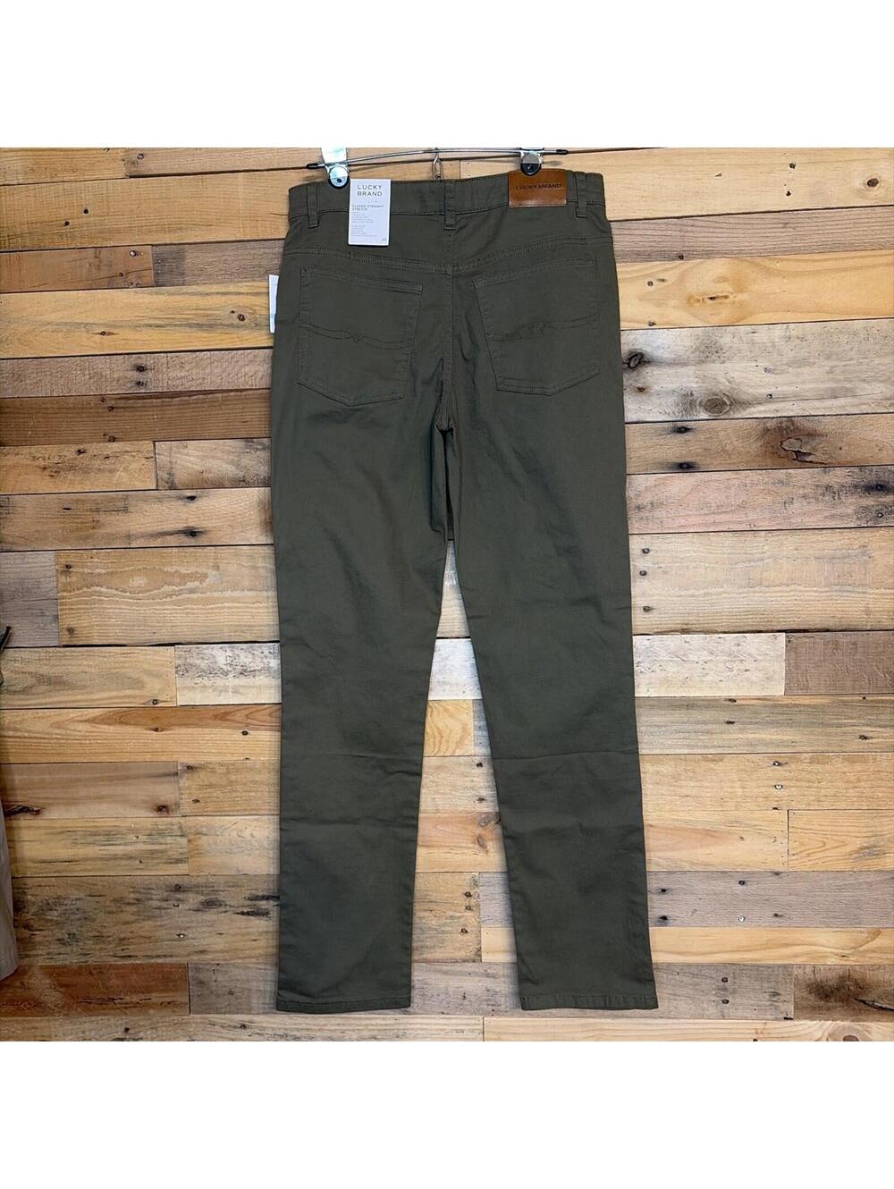 Lucky Brand Pants Boys 20 NWT Classic Straight Stretch Burnt Olive Casual Play - Picture 5 of 9